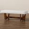 Baxton Studio Theo Japandi Cream Boucle Fabric and Walnut Brown Finished Wood Bench 228-12923-ZORO - alternate 7